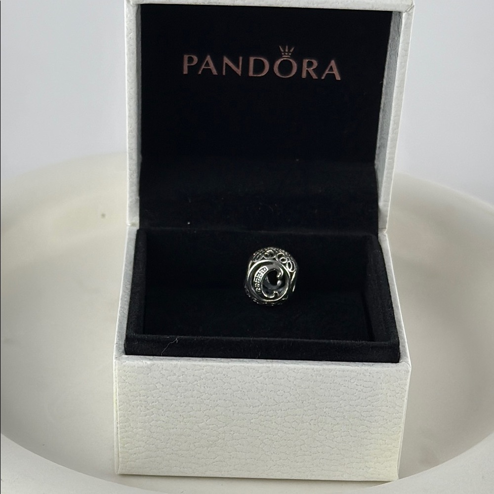 Pandora Silver Carm Letter C
